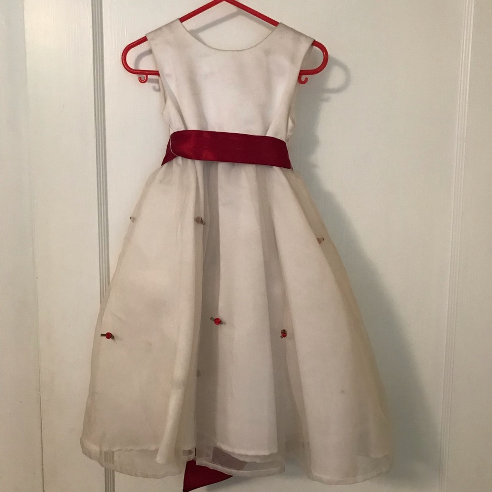 Bridal Shop Sample: Us Angels White & Wine size 3t